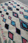 Colorful Moroccan rug 4.6 FT × 7.6 FT