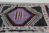 Vintage berber rug 3.8 FT X 6.9 FT