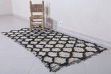 Moroccan berber rug 3.1 X 6.1 Feet