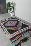 Vintage berber rug 3.8 FT X 6.9 FT
