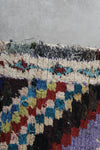 Vintage berber rug 3.8 FT X 6.9 FT