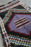 Vintage berber rug 3.8 FT X 6.9 FT