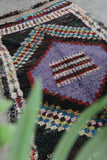 Vintage berber rug 3.8 FT X 6.9 FT
