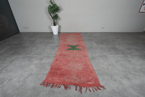Handmade Moroccan rug 3.1 FT X 9.6 FT