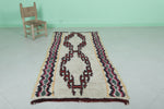 Traditional Moroccan Berber Rug 2.9 X 6.8 Feet - Vintage Tribal Pattern