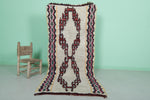 Traditional Moroccan Berber Rug 2.9 X 6.8 Feet - Vintage Tribal Pattern