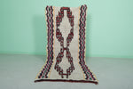 Traditional Moroccan Berber Rug 2.9 X 6.8 Feet - Vintage Tribal Pattern