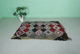 Vintage Old Moroccan Rug – 4.4 x 6.8 ft | Authentic Colorful Moroccan Carpet