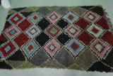 Vintage Old Moroccan Rug – 4.4 x 6.8 ft | Authentic Colorful Moroccan Carpet