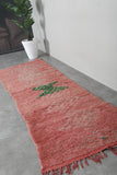 Handmade Moroccan rug 3.1 FT X 9.6 FT
