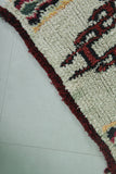 Traditional Moroccan Berber Rug 2.9 X 6.8 Feet - Vintage Tribal Pattern
