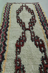 Traditional Moroccan Berber Rug 2.9 X 6.8 Feet - Vintage Tribal Pattern