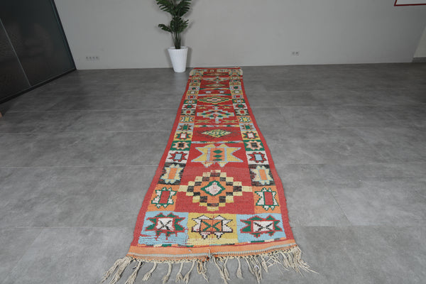 Handmade Moroccan rug 2.9 FT X 13.6 FT
