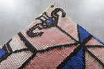 Colorful Kilim Ottoman pouf – Handwoven Geometric Design