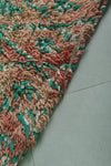 Vintage Handmade Runner Rug – 2.7 x 6.5 FT, Pastel Hues with Diamond Motif