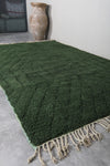 Green Wool Custom Moroccan Rug