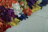 Vibrant Moroccan Berber Rag Rug - 2.7 x 6.2 ft | Multicolored Handmade Shag Carpet