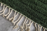 Green Wool Custom Moroccan Rug