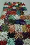 Vibrant Moroccan Berber Rag Rug - 2.7 x 6.2 ft | Multicolored Handmade Shag Carpet