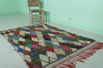 Fabulous Moroccan Boucherouite Berber Rug – 3 FT X 4.5 FT