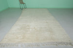 Beni Ourain Moroccan Rug - 6.6 x 11.6 FT Off-White Wool Rug