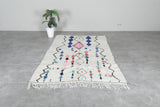 Colorful Moroccan rug 5.1 FT × 7.8 FT