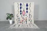 Colorful Moroccan rug 5.1 FT × 7.8 FT