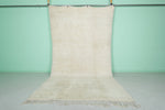 Beni Ourain Moroccan Rug - 6.6 x 11.6 FT Off-White Wool Rug