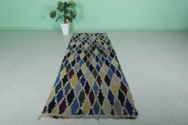 Runner handmade berber Moroccan rug – 3.2 x 8.8 ft | Vibrant artisan design