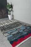 Colorful Moroccan rug 4.8 FT X 8.8 FT