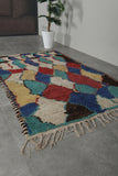 handmade moroccan rug 3.8 FT X 6.5 FT