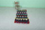 Vibrant Moroccan Berber Rug - 2.1 x 6.8 ft | Colorful Shaggy Handmade Runner