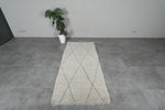 Handmade wool rug 3.1 FT X 7 FT