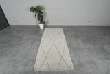 Handmade wool rug 3.1 FT X 7 FT
