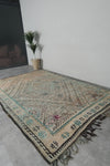 Vintage Moroccan Rug 6.3 FT X 9.7 FT Berber Rug