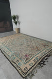 Vintage Moroccan Rug 6.3 FT X 9.7 FT Berber Rug