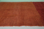 Handmade Moroccan Rug - 6.1 x 10.3 ft Orange and Red Wool Rug