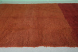 Handmade Moroccan Rug - 6.1 x 10.3 ft Orange and Red Wool Rug