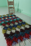 Vibrant Moroccan Berber Rug - 2.1 x 6.8 ft | Colorful Shaggy Handmade Runner