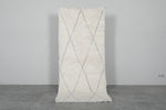 Handmade wool rug 3.1 FT X 7 FT