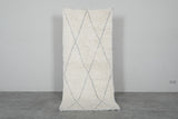 Handmade wool rug 3.1 FT X 7 FT