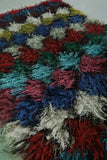 Vibrant Moroccan Berber Rug - 2.1 x 6.8 ft | Colorful Shaggy Handmade Runner