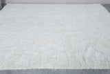 Handwoven Custom Moroccan Wool Rug - All-White Elegance