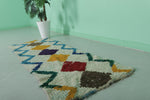 Runner Handmade Moroccan Colorful Rug - 2.1 FT X 6.2 FT