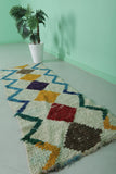 Runner Handmade Moroccan Colorful Rug - 2.1 FT X 6.2 FT