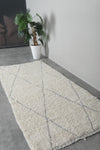 Handmade wool rug 3.1 FT X 7 FT