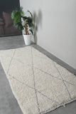 Handmade wool rug 3.1 FT X 7 FT