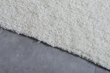 Handwoven Custom Moroccan Wool Rug - All-White Elegance