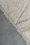Handmade wool rug 3.1 FT X 7 FT