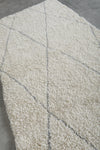 Handmade wool rug 3.1 FT X 7 FT